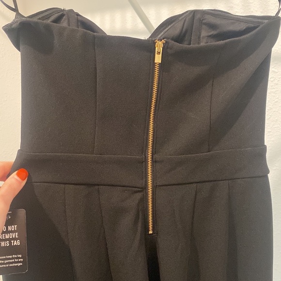 SOLD: Express Black Sweetheart Jumpsuit NWT - Picture 8 of 9